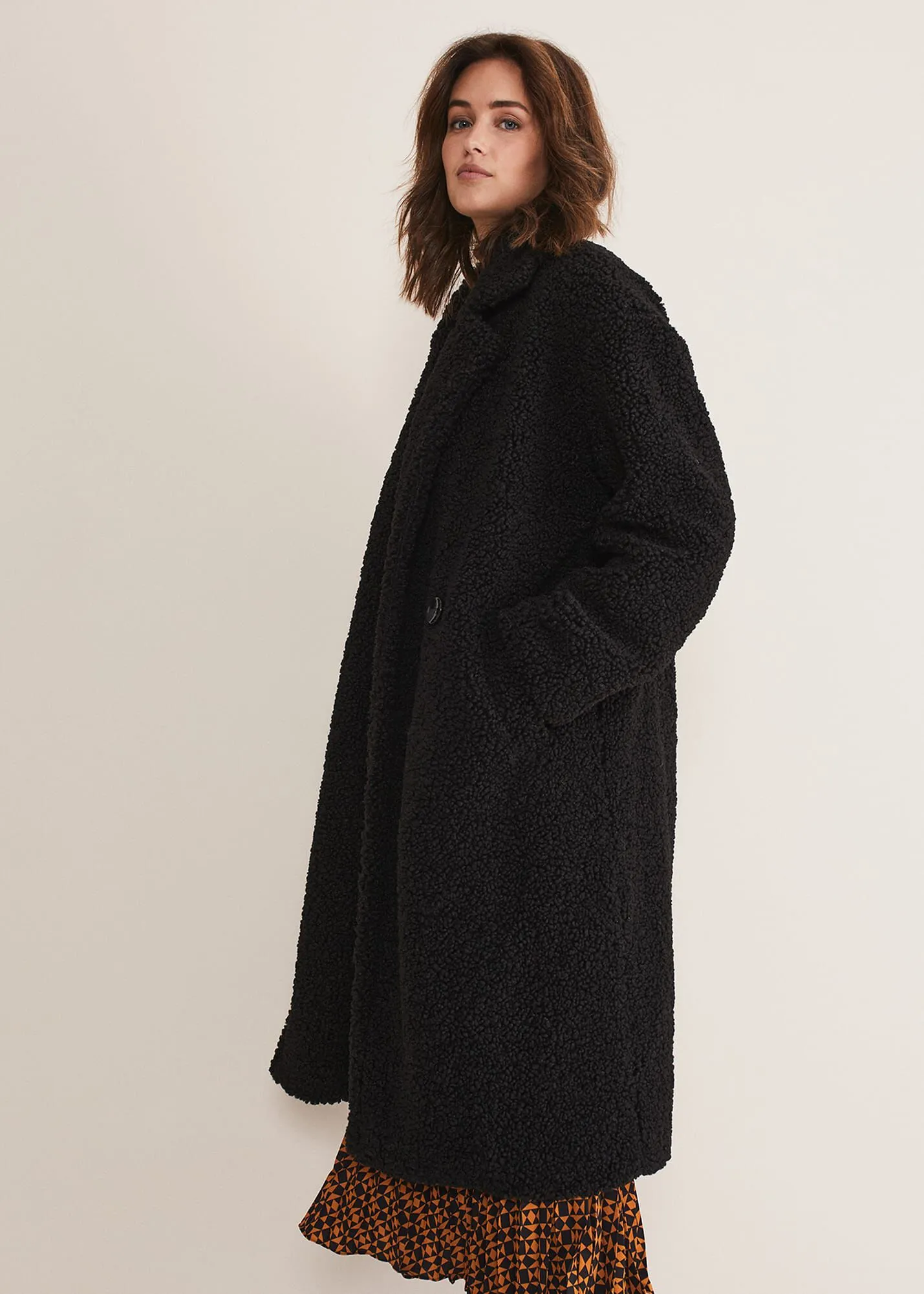 Libbie Longline Teddy Coat