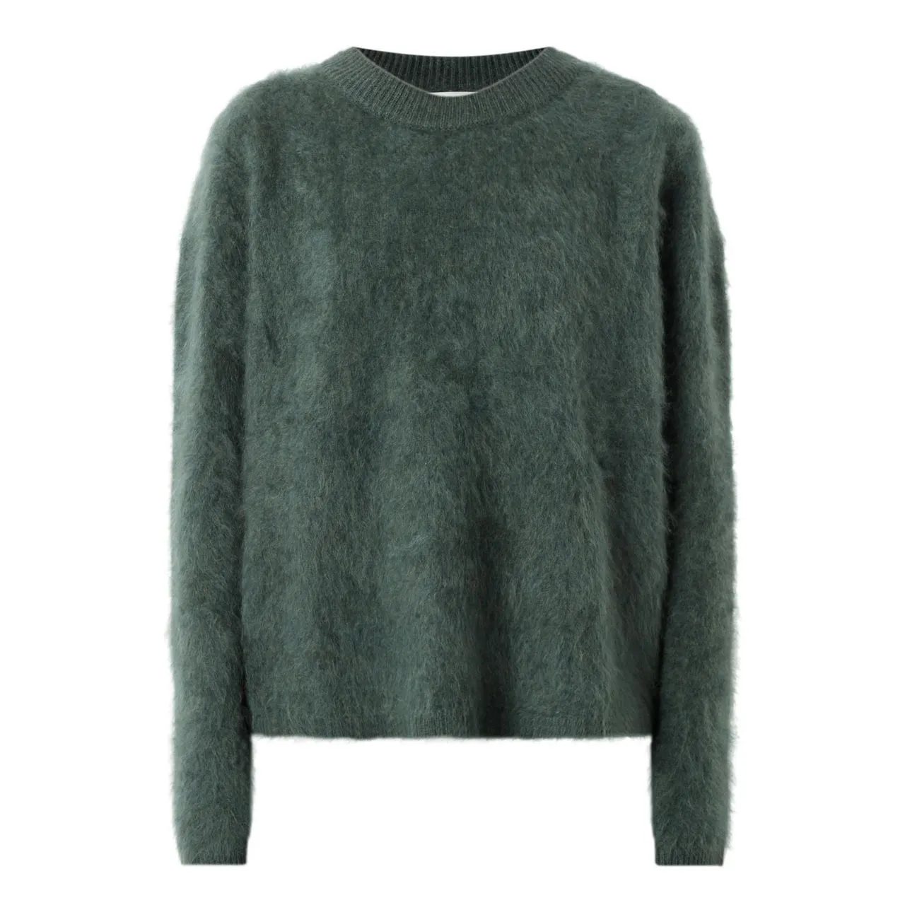 LISA YANG Natalia Brushed Cashmere Sweater - Olive Brushed