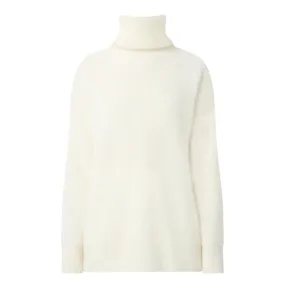 LISA YANG Teresa Turtleneck Cashmere Sweater - Cream