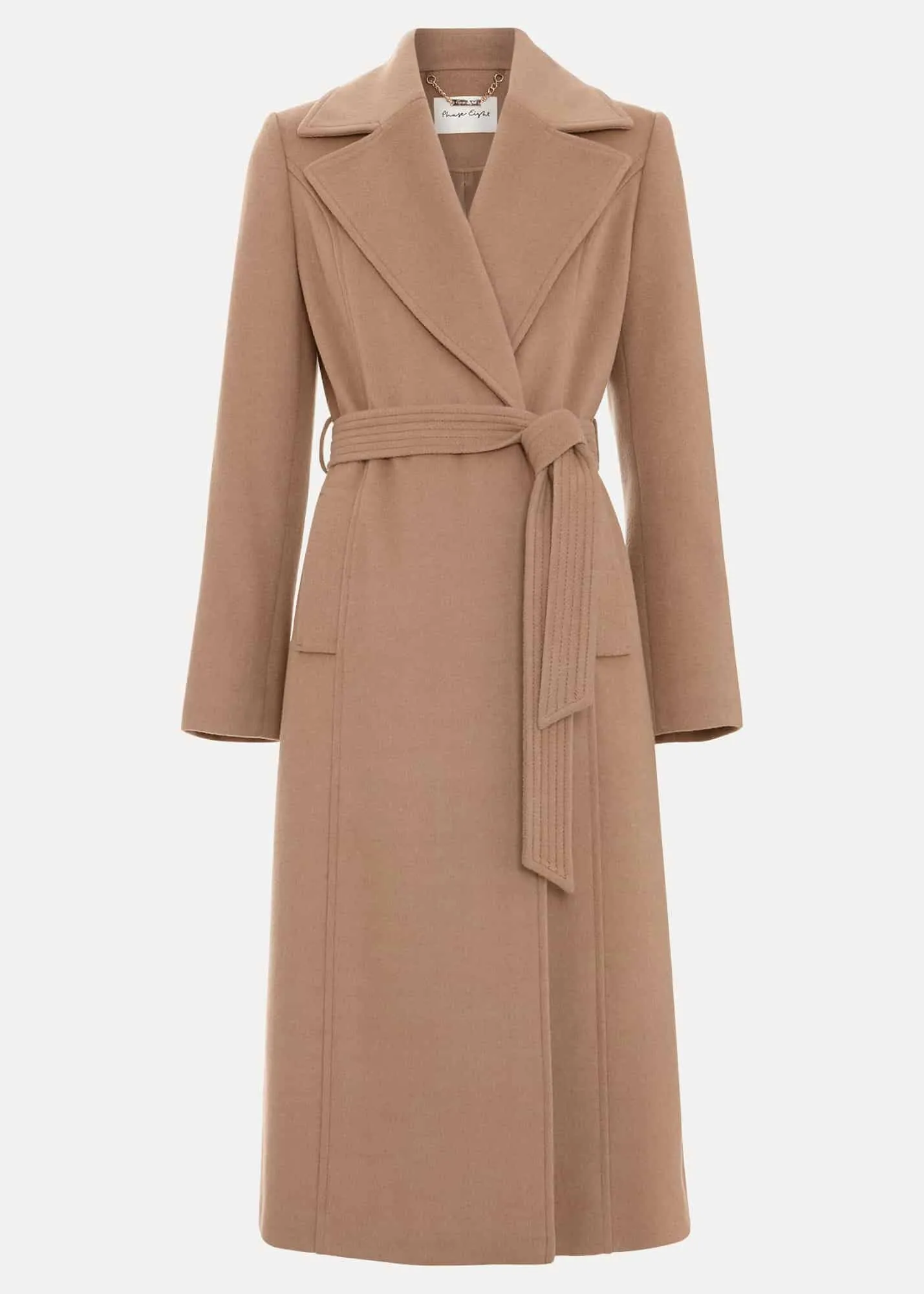 Livvy Wool Camel Trench Coat