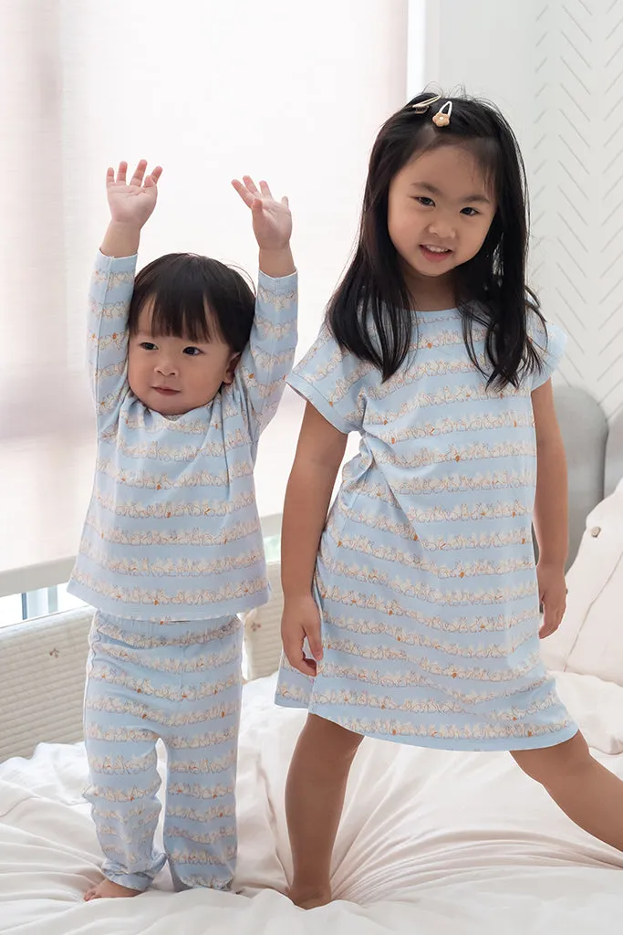 Long-Sleeve Pyjamas Set - Bunnies In A Row