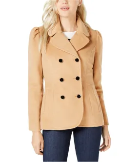 Maison Jules Womens Double Breasted Pea Coat, TW2