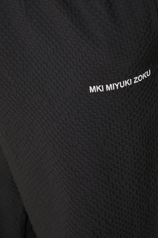 MKI MIYUKI ZOKU trousers Seersucker Trousers men's black color SEERSUCKER.TROUSERS