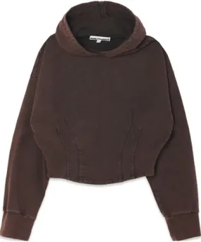 Noend Denim Women's Nora Corset Hoodie In Brown