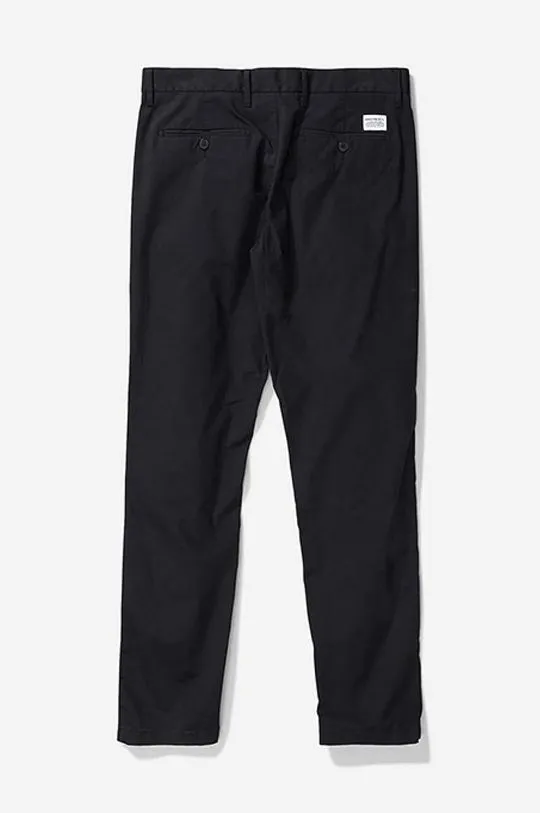 Norse Projects trousers men's black color