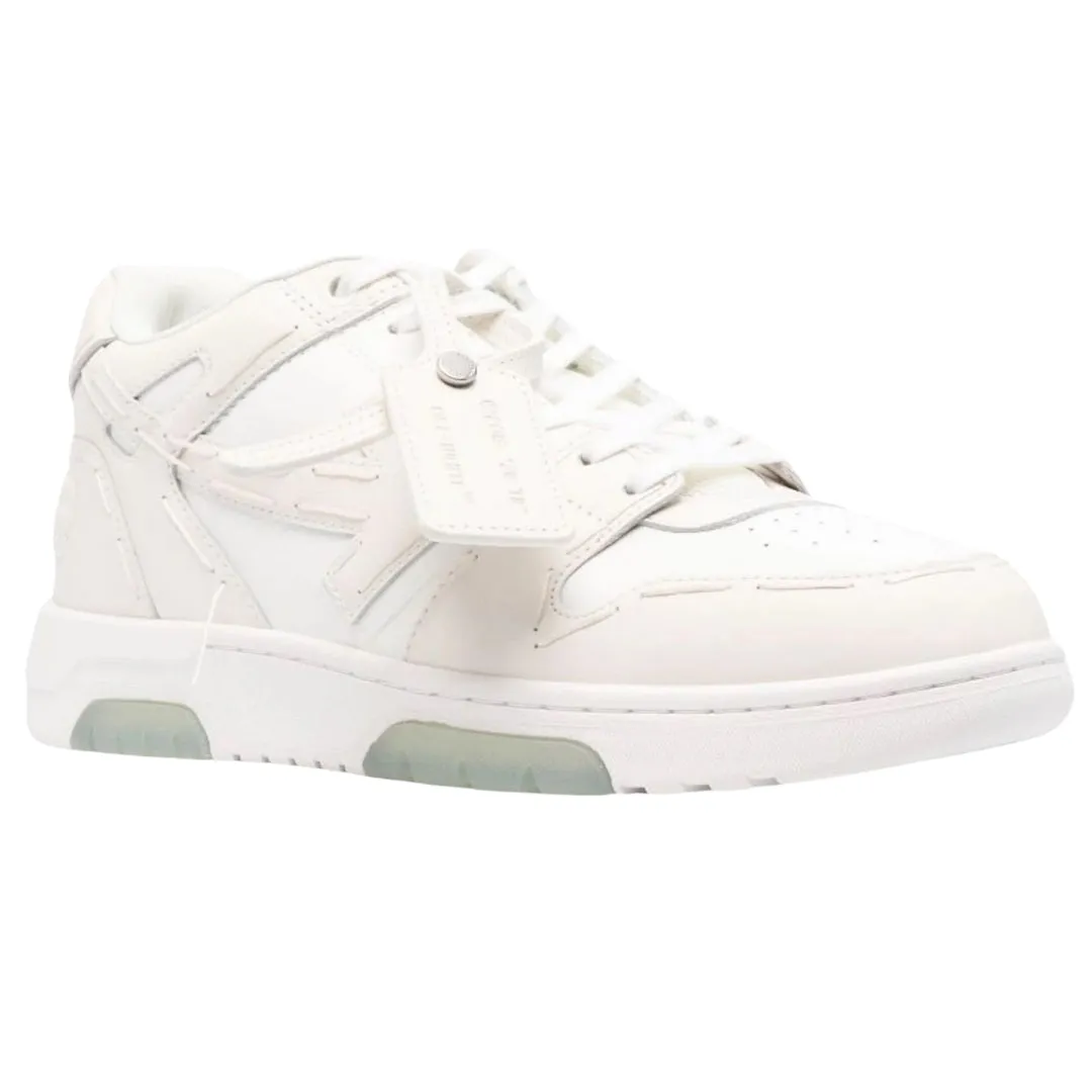 Off White Out Of Office White Leather Sneakers