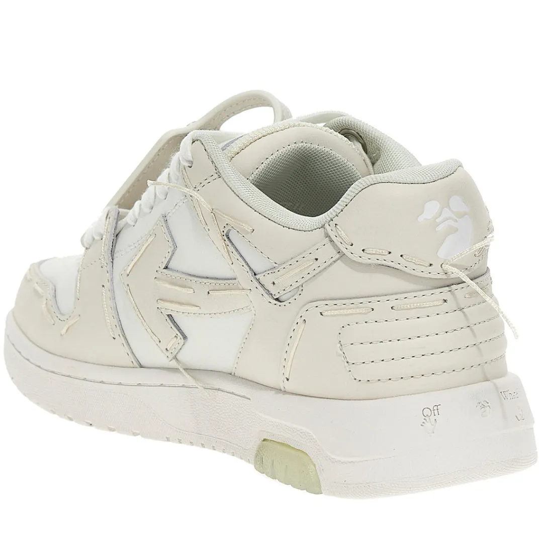 Off White Out Of Office White Leather Sneakers