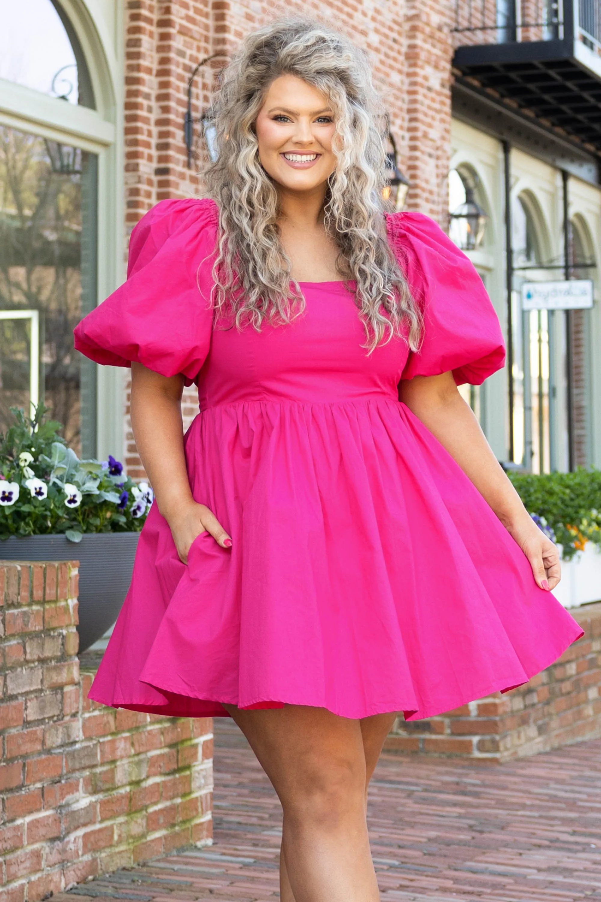 Our Love Is Beautiful Dress, Fuchsia