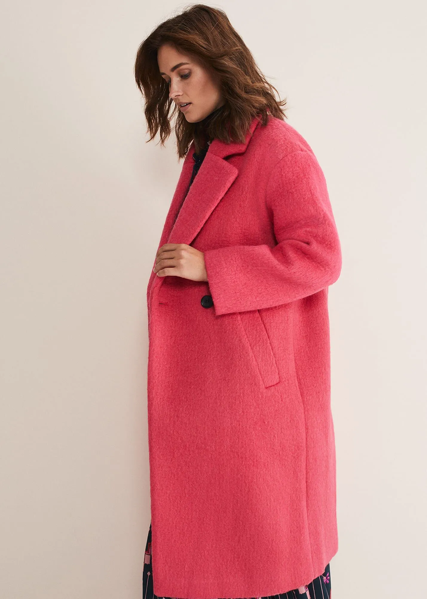 Quinn Textured Cocoon Coat