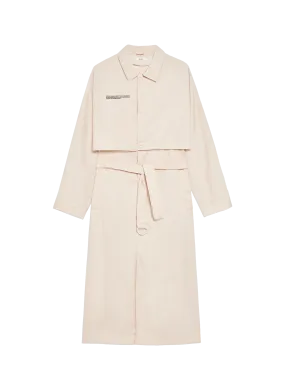 Recycled Nylon Trench Coat—sand