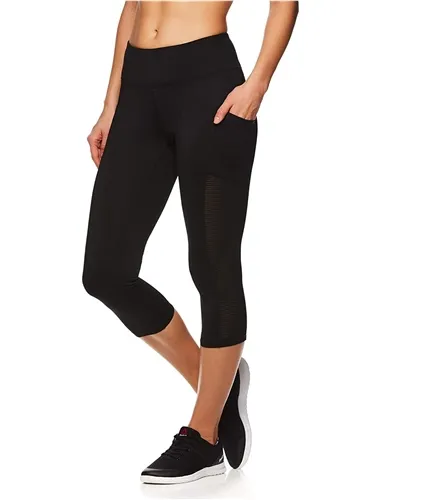 Reebok Womens Focus Capri Compression Athletic Pants