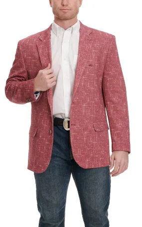 Resistol Men's Brushed Red Sport Coat