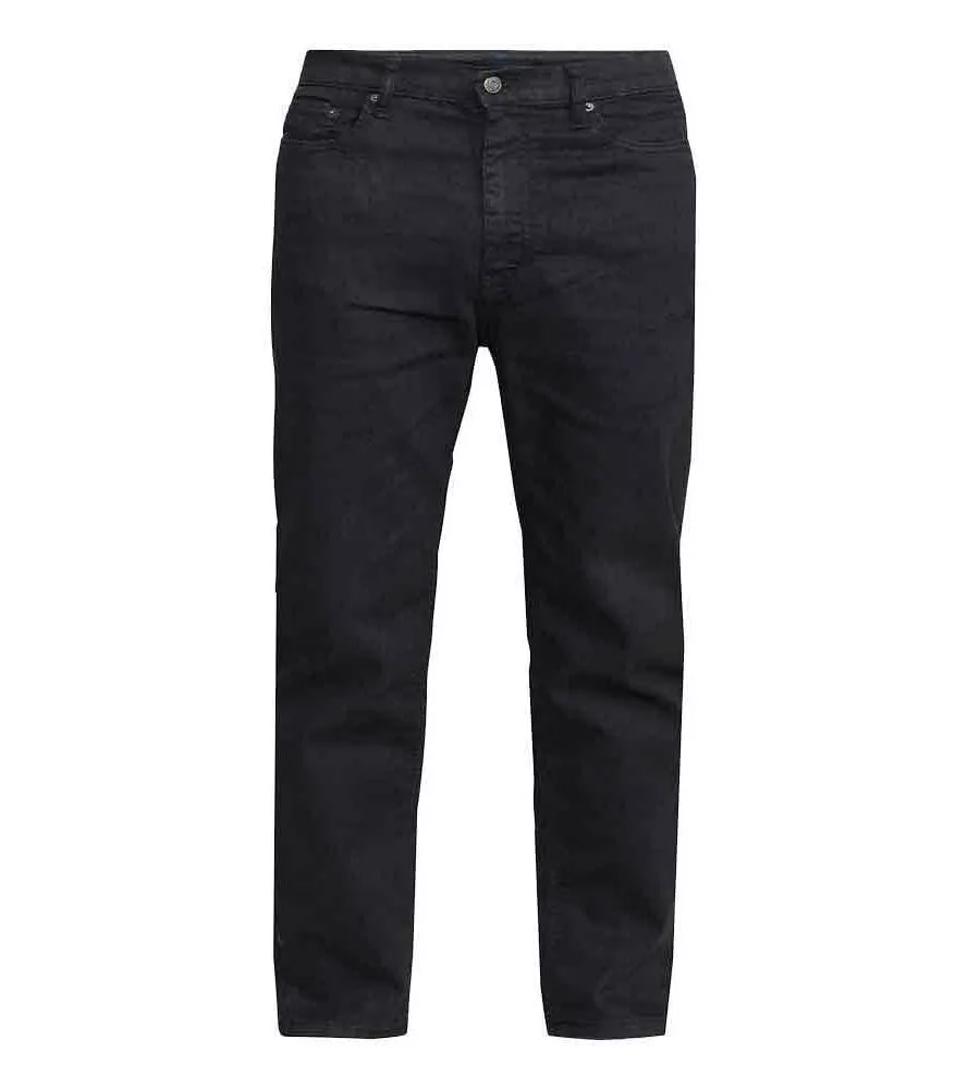 Rockford Mens Black Comfort Fit Stretch Jeans (CARLOS BLACK)