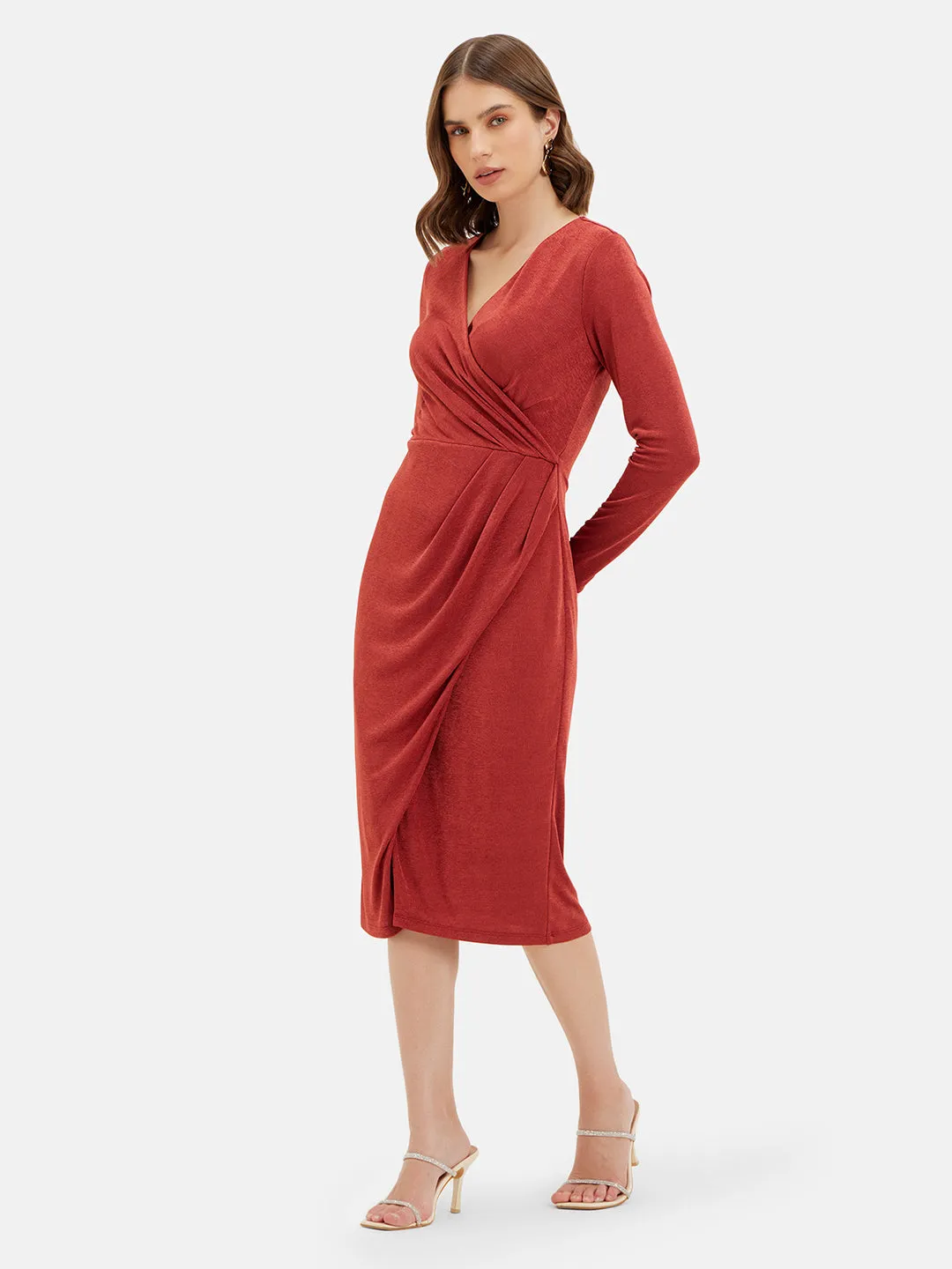 Ruched Midi Dress