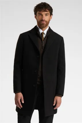 Slim Fit Black Coat