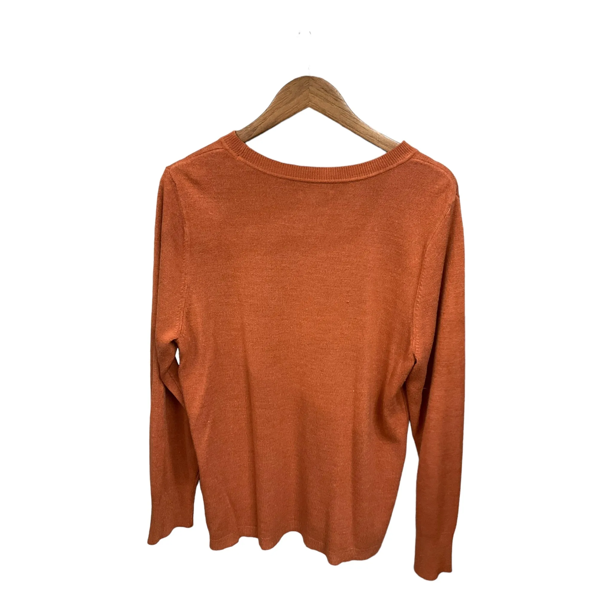 Sweater By Croft And Barrow In Orange, Size: Xxl