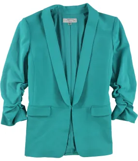 Tahari Womens Ruched Sleeve Blazer Jacket, TW2