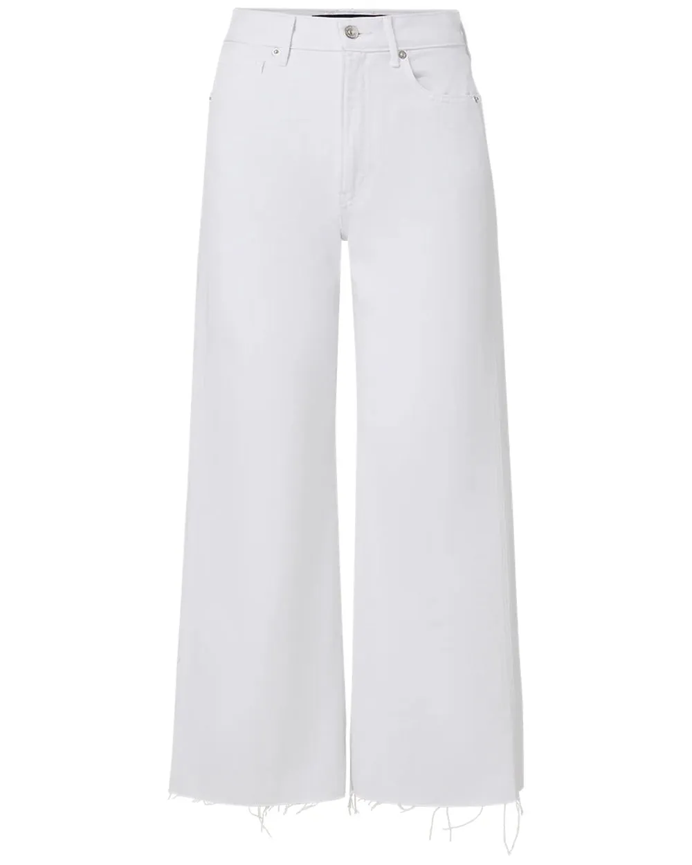 Taylor Wide Leg Crop Jean in White