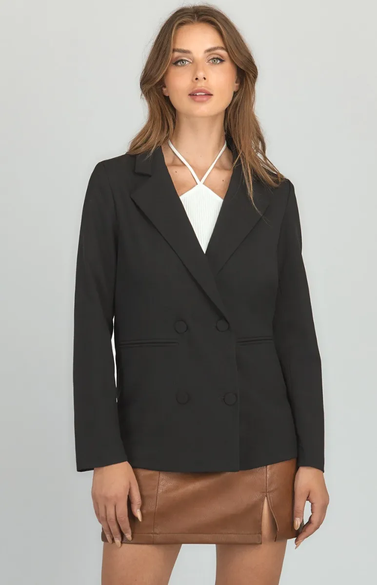 Textured Boyfriend Blazer (WJT208A)