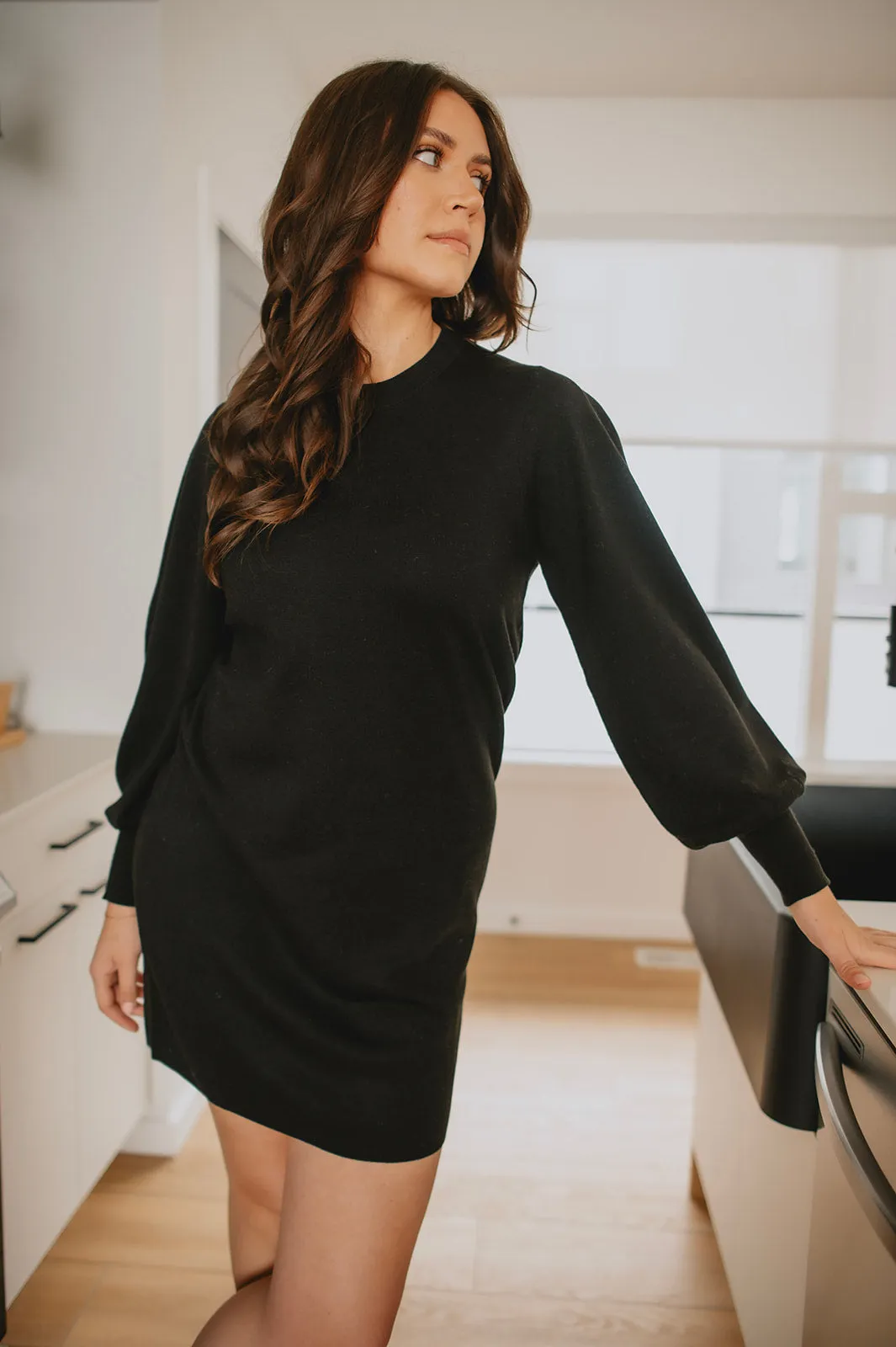 The Sammy Sweater Dress by InWear - Black