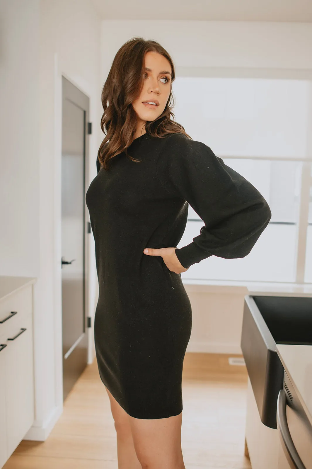 The Sammy Sweater Dress by InWear - Black