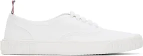 Thom Browne White Heritage Vulcanized Sneaker