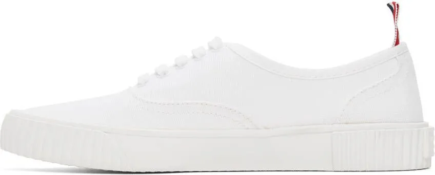 Thom Browne White Heritage Vulcanized Sneaker