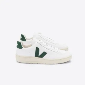 V-12 Leather Sneaker (White + Cyprus)