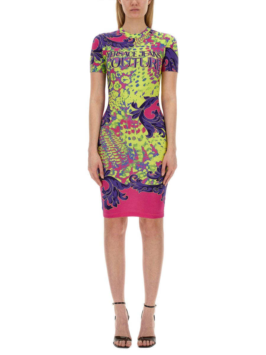 VERSACE JEANS COUTURE    DRESS WITH PRINT