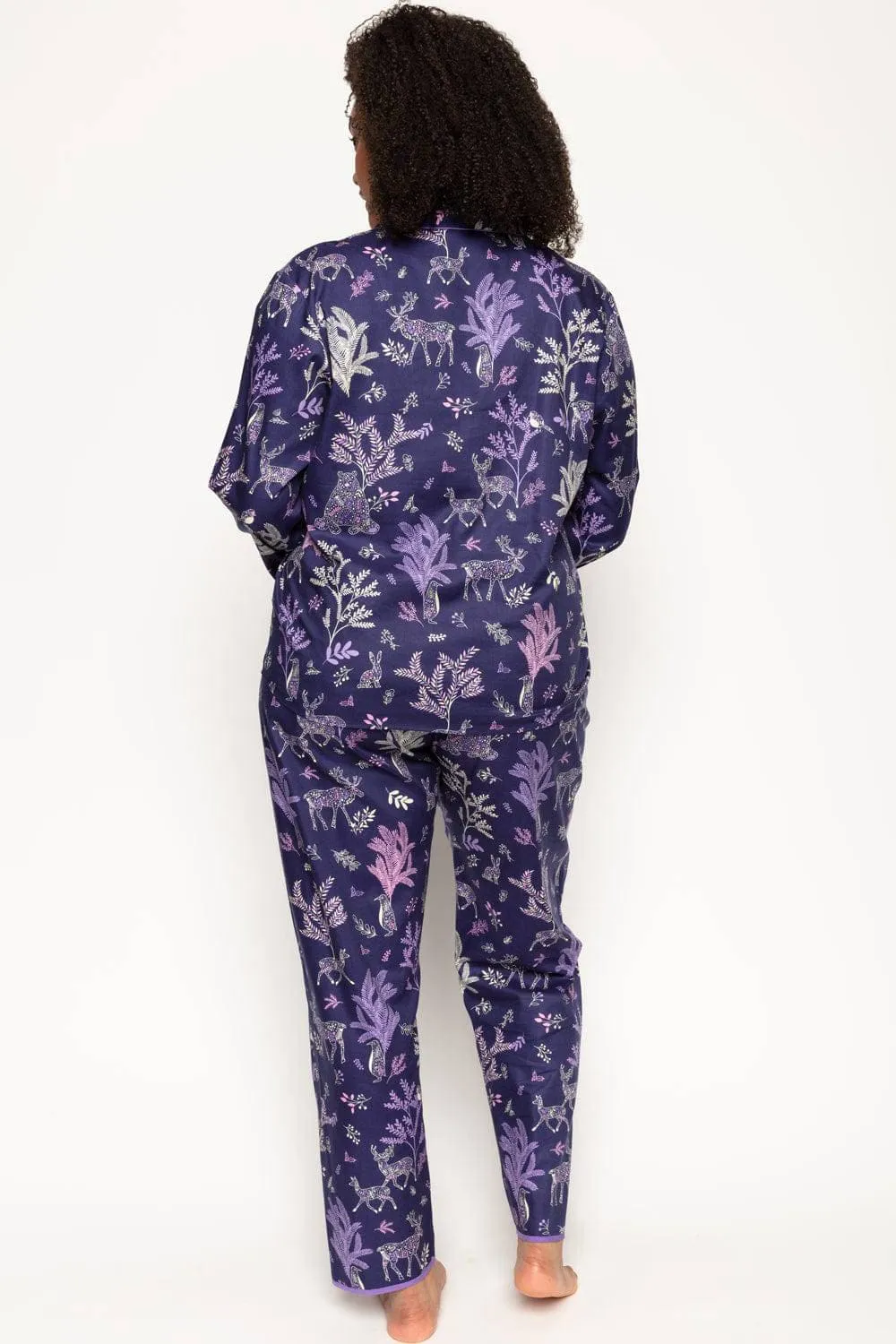 Violet Forest Animal Print Pyjama Top