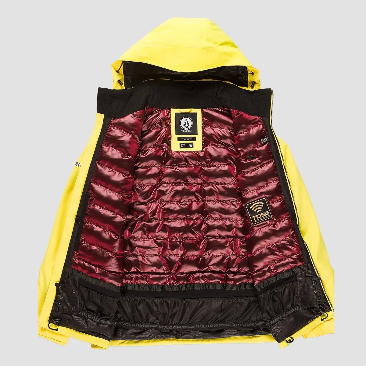 Volcom Quad Angle 2L TDS Snow Jacket Citron