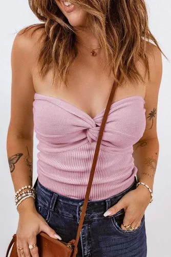 Women's Blouse Tank Tops Backless Preppy Style Solid Color