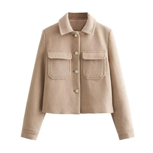 Women's Casual Simple Style Solid Color Single Breasted Coat Blazer