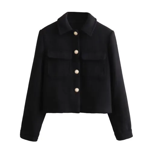 Women's Casual Simple Style Solid Color Single Breasted Coat Blazer