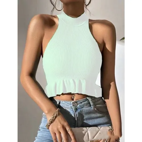 Women's Vest Tank Tops Casual Solid Color