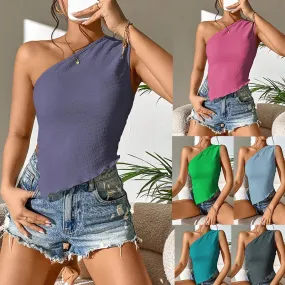 Women's Vest Tank Tops Elegant Simple Style Solid Color