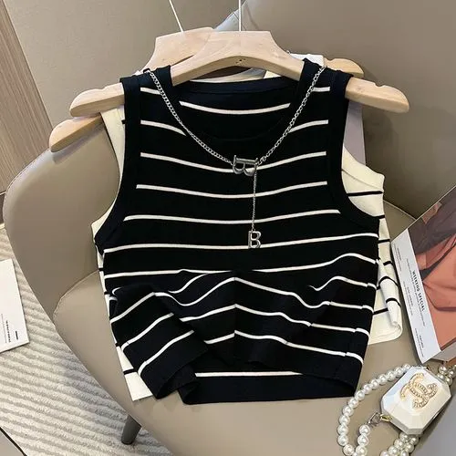 Women's Vest Tank Tops Sexy Stripe