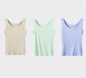 Women's Vest Tank Tops Simple Style Solid Color